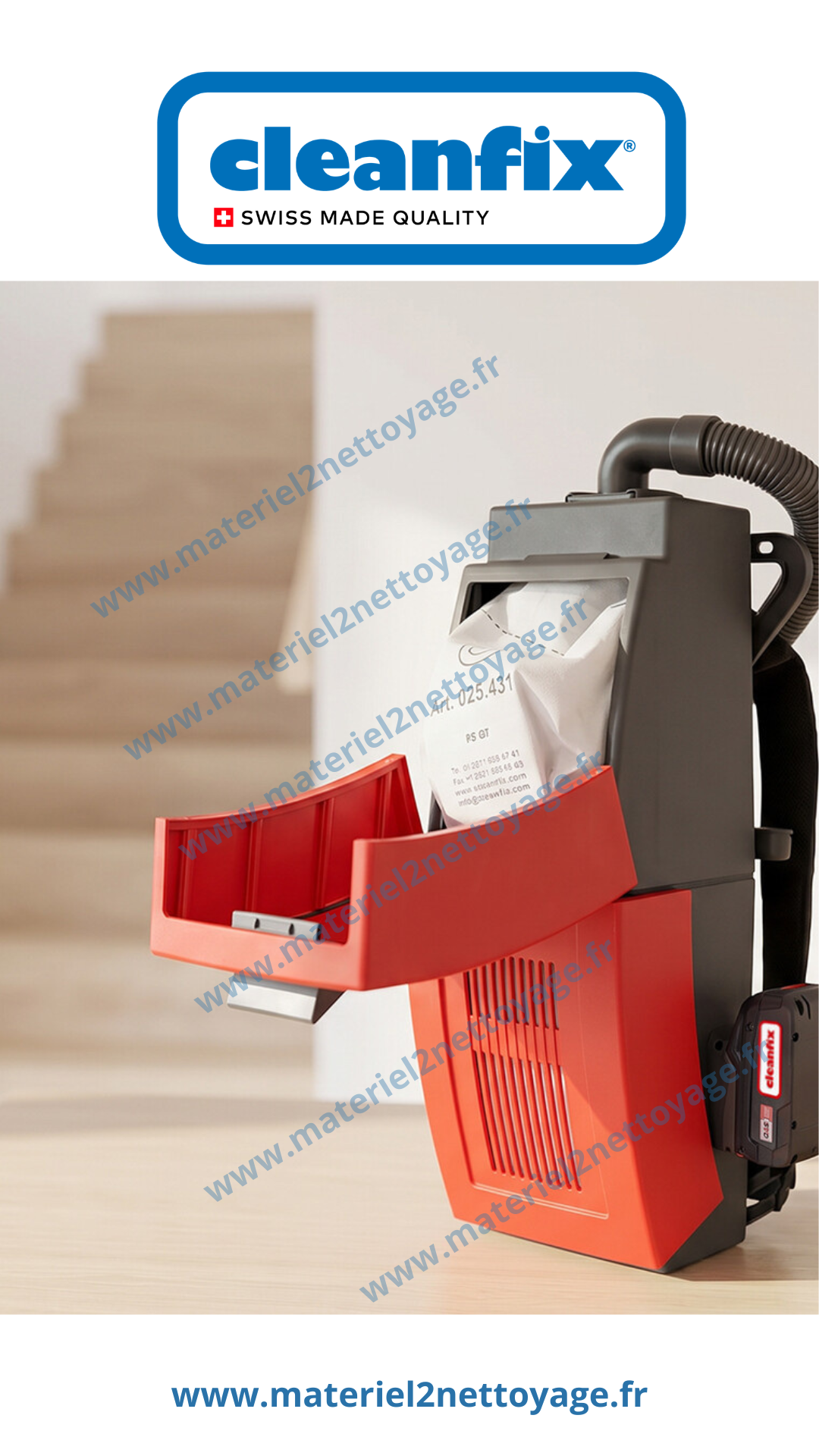 Aspirateur dorsal Cleanfix RS 05 CAS – Kit complet