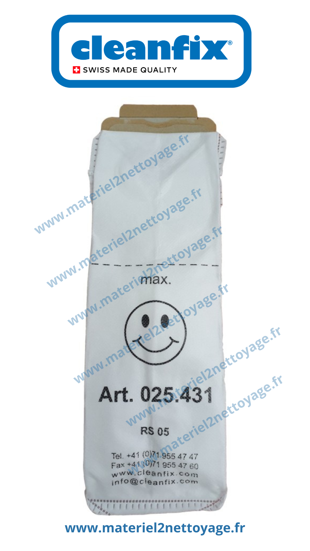Sacs non tissés Cleanfix Aspirateur Dorsal RS 05 – 4,5 L (Lot de 5)