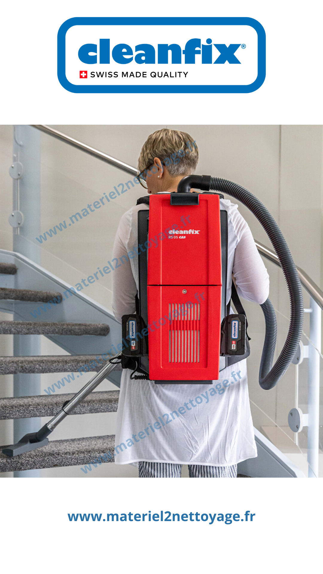 Aspirateur dorsal Cleanfix RS 05 CAS – Kit complet