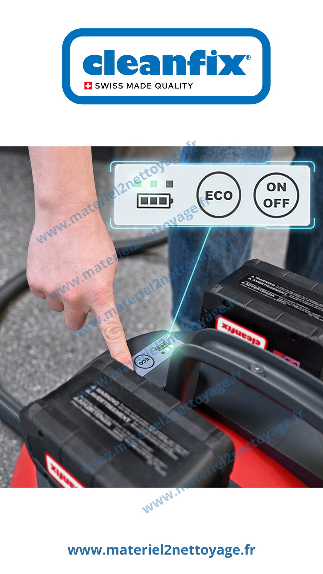 Aspirateur poussière S10 Plus CAS + chargeur Duo + 2 batteries 10 Ah